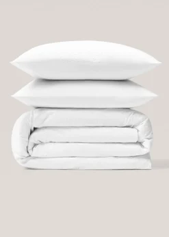 MANGO Poszwa Na Kołdrę*Poszwa na kołdrę z bawełny z kwiatowym haftem na łóżko 90 cm