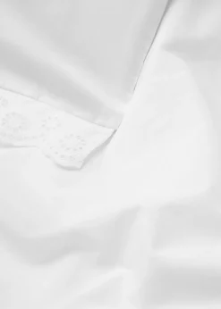 MANGO Poszwa Na Kołdrę*Poszwa na kołdrę z bawełny z haftowaną falbanką na łóżko 135 cm