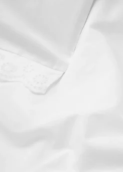 MANGO Poszwa Na Kołdrę*Poszwa na kołdrę z bawełny z haftowaną falbanką na łóżko 90 cm