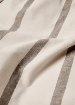 MANGO Poszwa Na Kołdrę*Poszwa na kołdrę z flaneli z 100% bawełny w paski na łóżko 135 cm