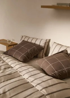 MANGO Poszwa Na Kołdrę*Poszwa na kołdrę z flaneli z 100% bawełny w paski na łóżko 90 cm