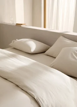 MANGO Poszwa Na Kołdrę*Poszwa na kołdrę z pranej bawełny na łóżko 135 cm