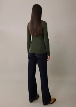 MANGO Swetry I Kardigany|Koszulki*Półprzezroczysta koszulka z guzikami