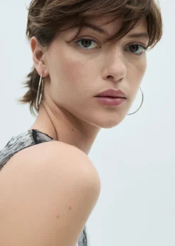 MANGO Topy*Półprzezroczysty top z płytkami