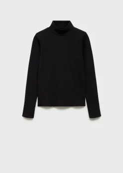 Dzieci MANGO Koszulki I Topy*Prążkowana koszulka z golfem