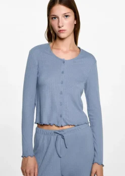 MANGO Piżamy*Prążkowana piżama z długimi nogawkami