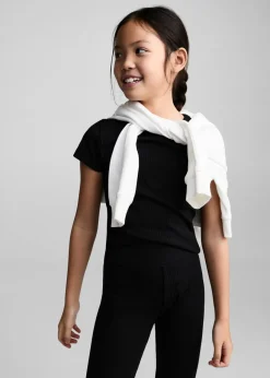 Dzieci MANGO Legginsy I Joggery*Prążkowane legginsy z bawełny