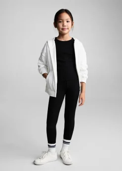 Dzieci MANGO Legginsy I Joggery*Prążkowane legginsy z bawełny