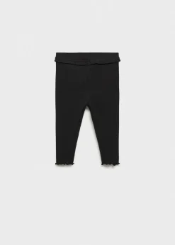 Dzieci MANGO Spodnie*Prążkowane legginsy z bawełny