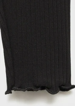 Dzieci MANGO Spodnie*Prążkowane legginsy z bawełny