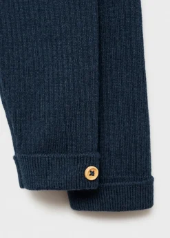 Dzieci MANGO Spodnie|Spodnie*Prążkowane legginsy z podwiniętymi nogawkami