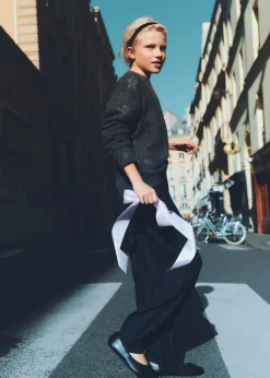 Dzieci MANGO Spodnie|Legginsy I Joggery*Prążkowane spodnie culotte