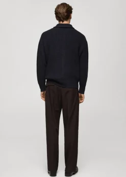 MANGO Kardigany I Swetry*Prążkowany kardigan relaxed fit