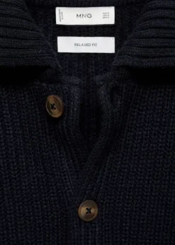 MANGO Kardigany I Swetry*Prążkowany kardigan relaxed fit