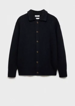 MANGO Kardigany I Swetry*Prążkowany kardigan relaxed fit