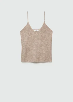 MANGO Piżamy|Piżamy*Prążkowany top