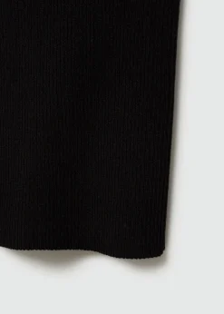 MANGO Topy*Prążkowany top na cienkich ramiączkach