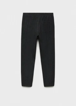 Dzieci MANGO Joggersy*Proste spodnie w jodełkę