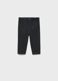 Dzieci MANGO Spodnie*Proste spodnie w pasy