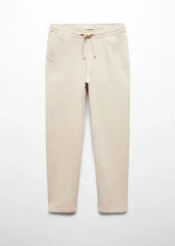 MANGO Spodnie*Proste spodnie z elastycznym pasem