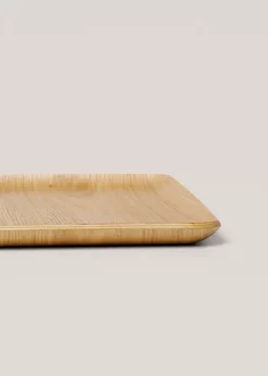 MANGO Dekoracja Sypialni|Przedmioty Do Dekoracji Salonu*Prostokątna taca z drewna 33 x 23 cm