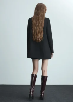 MANGO Płaszcze*Prosty płaszcz z guzikami