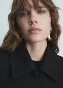 MANGO Płaszcze*Prosty płaszcz z guzikami