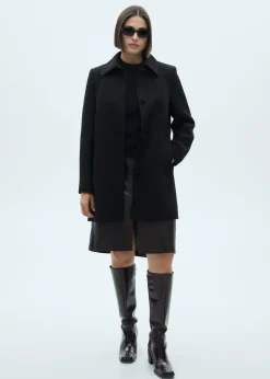 MANGO Płaszcze*Prosty płaszcz z guzikami