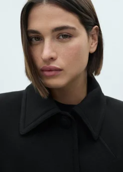 MANGO Płaszcze*Prosty płaszcz z guzikami