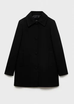 MANGO Płaszcze*Prosty płaszcz z guzikami