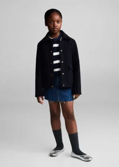 Dzieci MANGO Płaszcze I Kurtki*Prosty płaszcz z kieszeniami