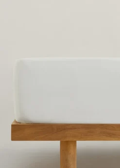 MANGO Prześcieradło Spodnie*Prześcieradło spodnie z bawełnianego perkalu 300 TC na łóżko 135 cm