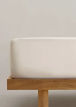 MANGO Prześcieradło Spodnie*Prześcieradło spodnie z pranej bawełny na łóżko 135 cm