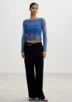 MANGO Swetry I Kardigany|Topy*Prześwitujący sweter z topem