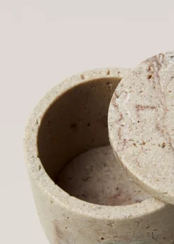 MANGO Dekoracja Sypialni|Ramki Na Zdjęcia I Pudełka*Pudełko z imitacji marmuru 10 x 9 cm