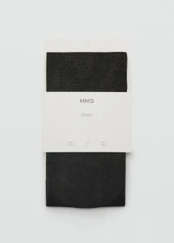 MANGO Więcej Akcesoriów*Rajstopy z lureksową nitką