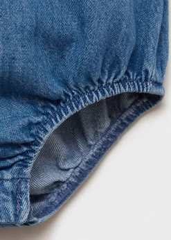 Dzieci MANGO Sukienki/pajacyki*Rampersy z bawełnianego denimu