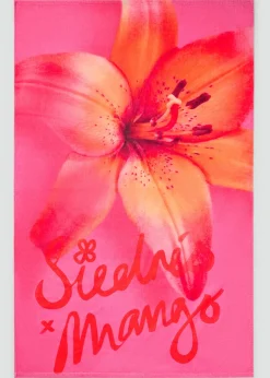 MANGO Więcej Akcesoriów*Ręcznik bawełniany w kwiaty