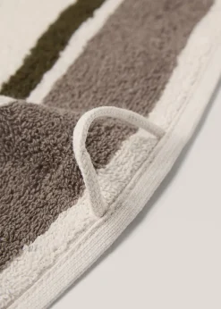 MANGO Ręczniki*Ręcznik do twarzy z 100% bawełny w paski 30 x 50 cm