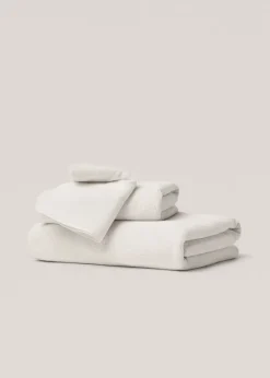 MANGO Ręczniki*Ręcznik do twarzy z bawełny z fakturą 30x50 cm