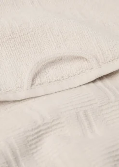 MANGO Ręczniki*Ręcznik do twarzy z wypukłym geometrycznym wzorem 100% bawełna 30x50 cm