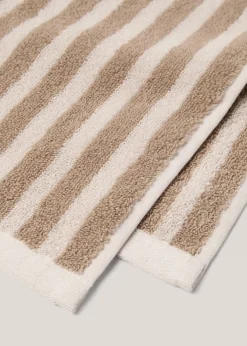 MANGO Ręczniki*Ręcznik kąpielowy w paski z 100% bawełny 30 x 50 cm