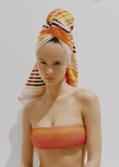 MANGO Więcej Akcesoriów*Ręcznik plażowy z 100% bawełny w paski