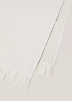 MANGO Ręczniki*Ręcznik plażowy z bawełny z frędzlami