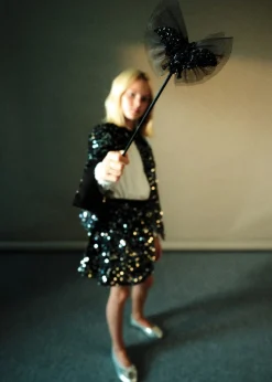 Dzieci MANGO Akcesoria*Różdżka z błyszczącym nietoperzem z tiulu