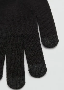 MANGO Więcej Akcesoriów*Rękawiczki dotykowe z dzianiny