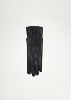 MANGO Czapki I Rękawiczki|Akcesoria Skórzane*Rękawiczki skórzane z kokardkami