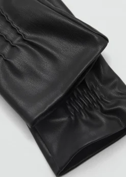 MANGO Czapki I Rękawiczki*Rękawiczki z marszczeniem