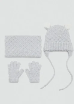 Dzieci MANGO Akcesoria*Rękawiczki z plecionej dzianiny