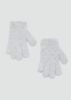 Dzieci MANGO Akcesoria*Rękawiczki z plecionej dzianiny